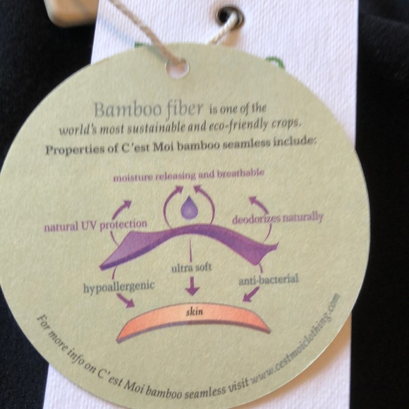 C’est Moi bamboo seamless 3/4 leggings - Picture 3 of 4